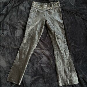 Cache Studded Lamb Leather Flare Pants
#leatherpants #punk #lambleather